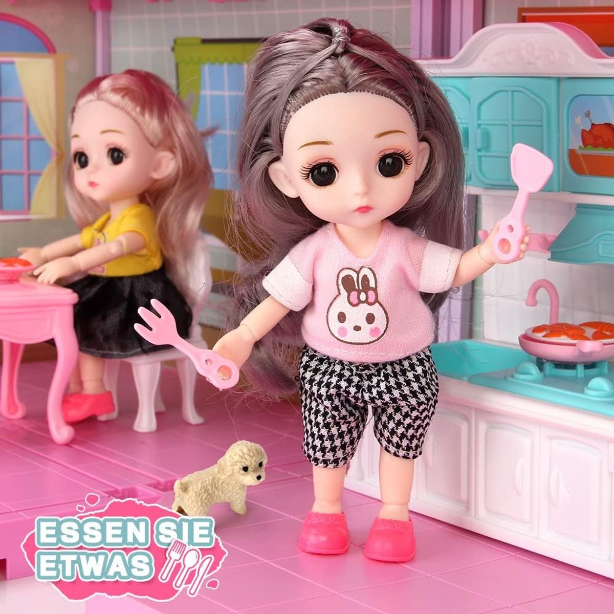 GENERICO - Casa de Muñecas con Ascensor 4 Pisos y 10 Habitaciones