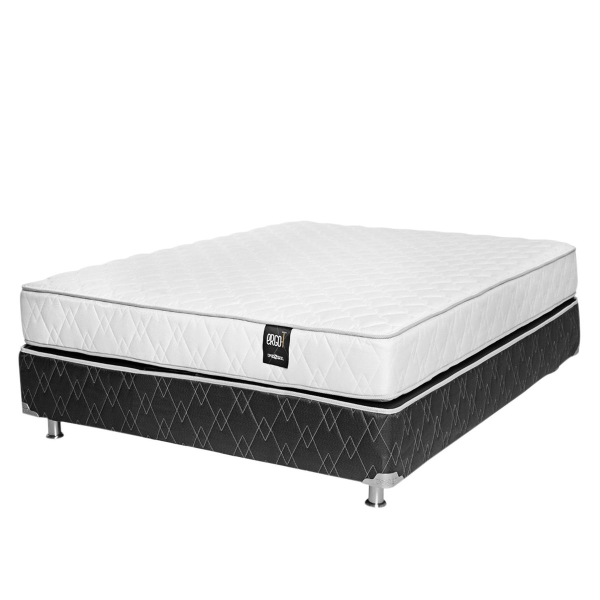 ROSEN - Cama Box Tarima Ergo T King + 2 Almohadas + 1 Protector