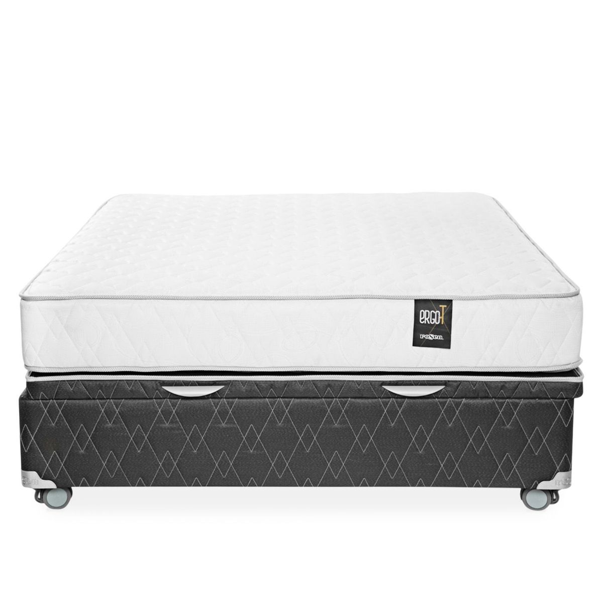 ROSEN - Cama Boxet Ergo T 2 Plz + 2 Almohadas + 1 Protector