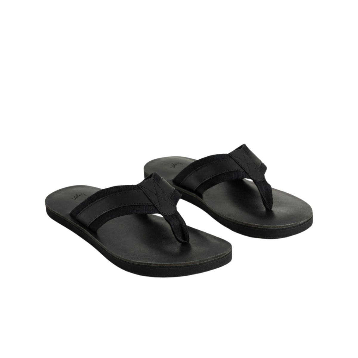 VELEZ - Vélez Sandalia Plana Alfil 2 De Cuero Para Hombre Negro