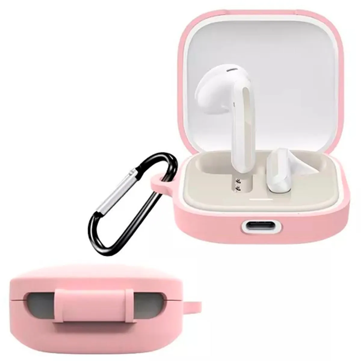 GENERICO - Funda Silicona para Audífonos Redmi Buds 6 Active Rosado
