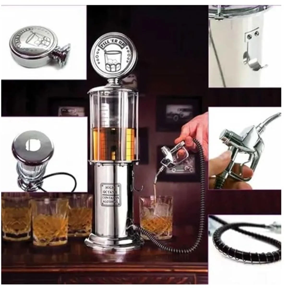 GENERICO - Dispensador De Bebidas Manual Modelo Vintage 900ML