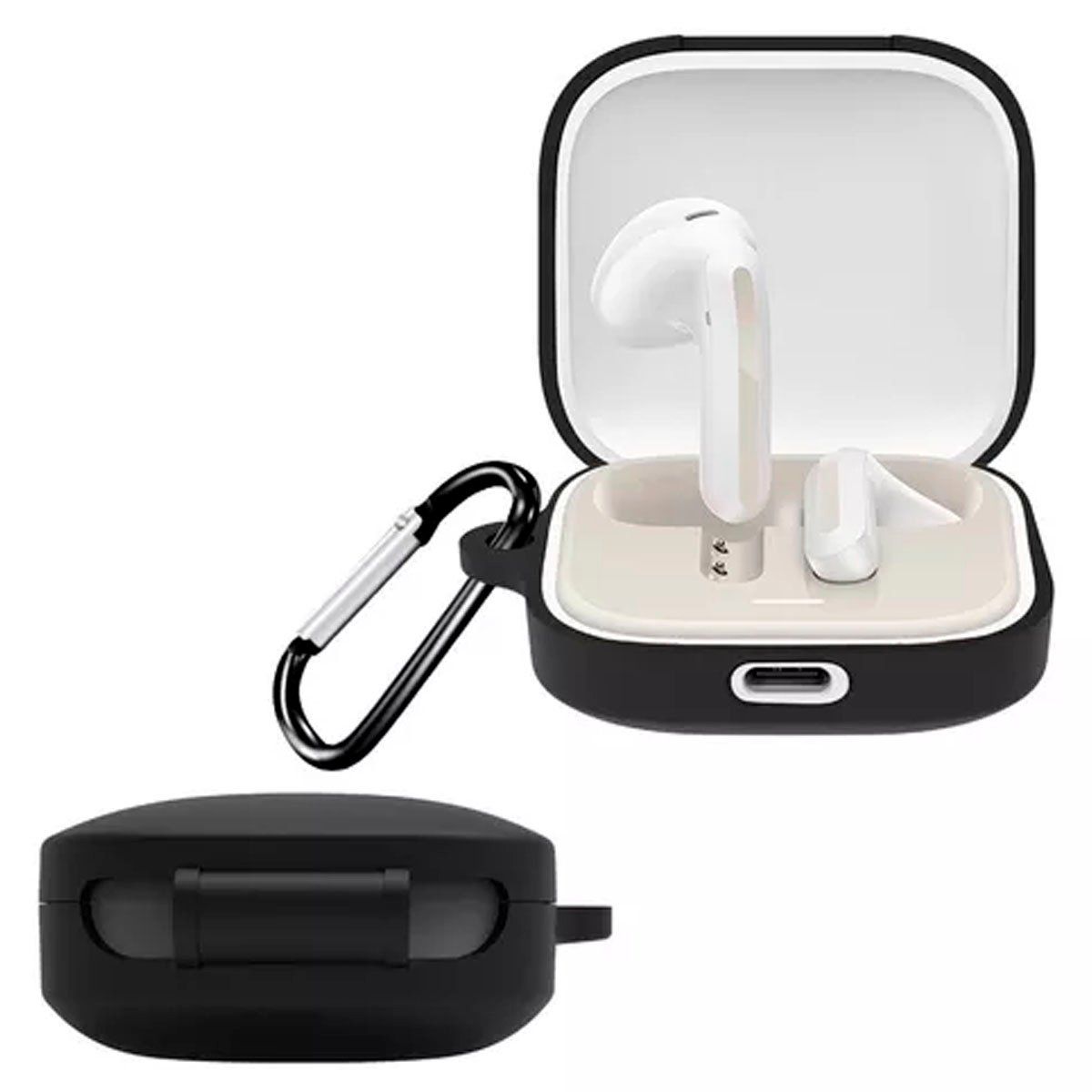 GENERICO - Funda Silicona para Audífonos Redmi Buds 6 Active Negro