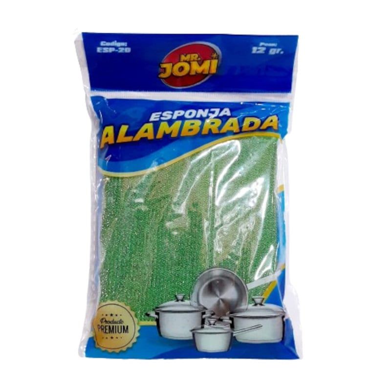 GENERICO - Esponja Alambrada Lavavajillas Para Ollas Verde 17cm