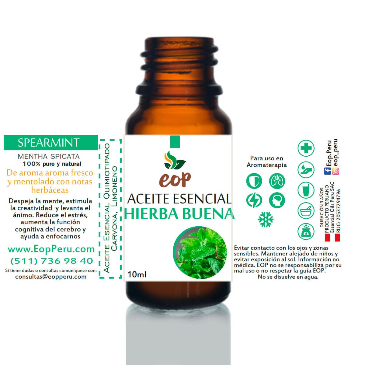 EOP - Aceite Esencial EOP de HierbaBuena 10ml