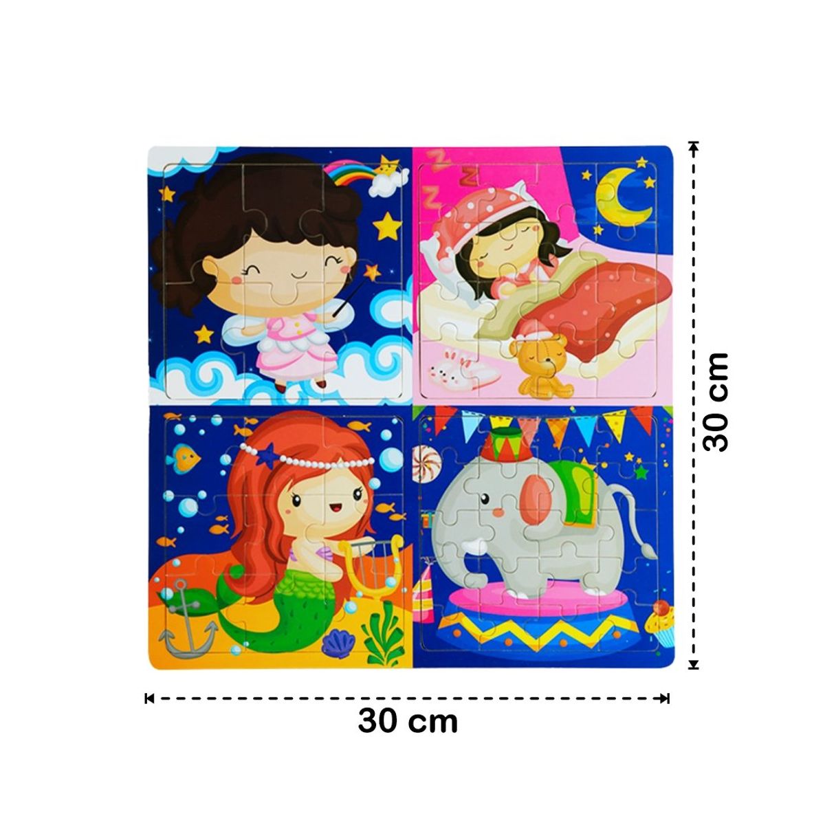 EDUCA - Juguete Rompecabezas 4 en 1 de Madera para Niñas