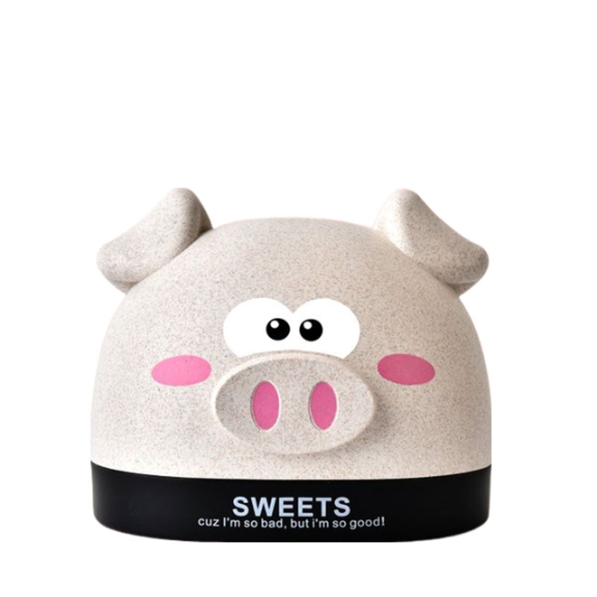 GENERICO - Caja de Pañuelos Tissue Box Kawaii - Cerdito Beige