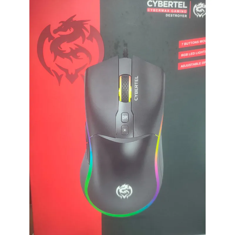 CYBERTEL - MOUSE CYBERMAX GAMING DESTROYER 7200 DPI