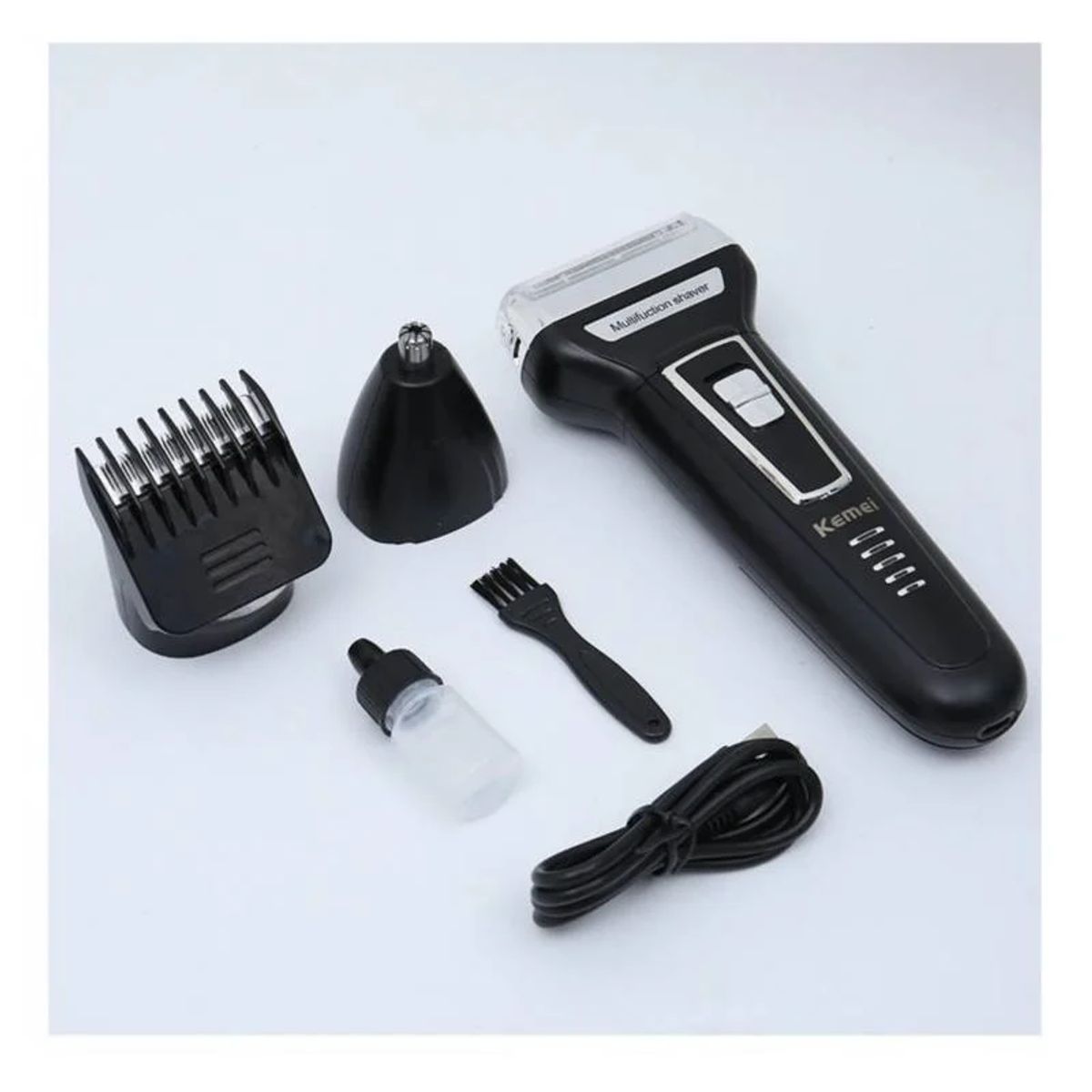 KEMEI - Afeitador Electrico Kemei Km 5560-5561 Grooming Kit 3en1 Phombre