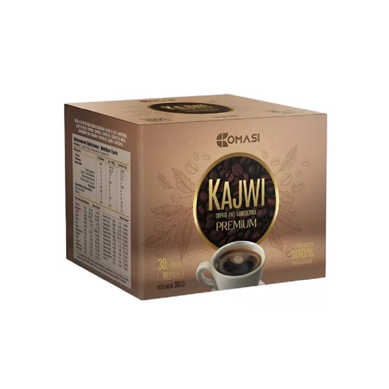 GENERICO - Café Kajwi Moca Premium 30 Sobres  Ganoderma  Curcuma  Espirulina