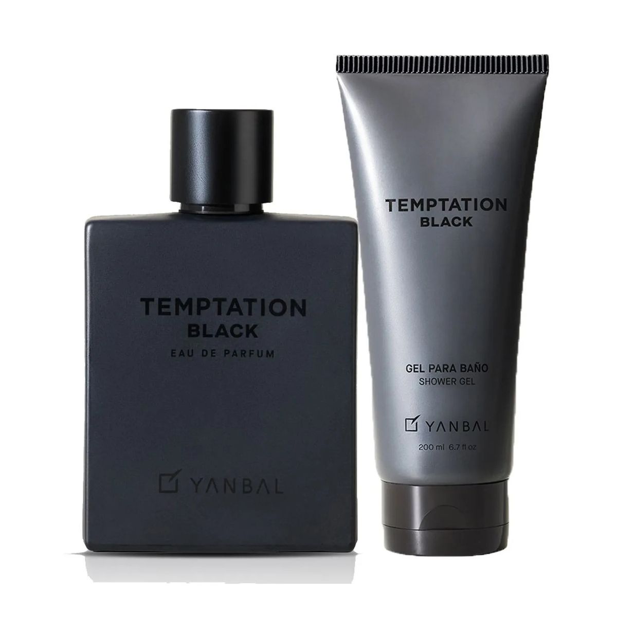 YANBAL - Temptation Black Perfume de Hombre con gel de baño