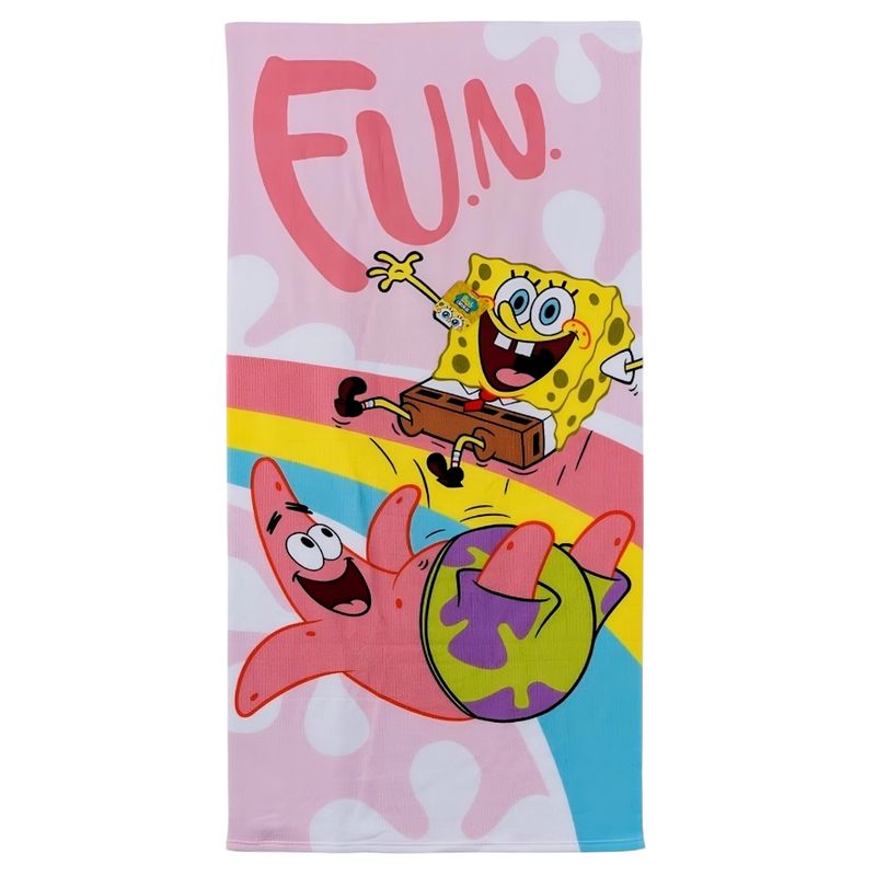 BOB ESPONJA - TOALLA DE MICROFIBRA PARA BAÑO-PLAYA - 140X70 CM - BOB ESPONJA