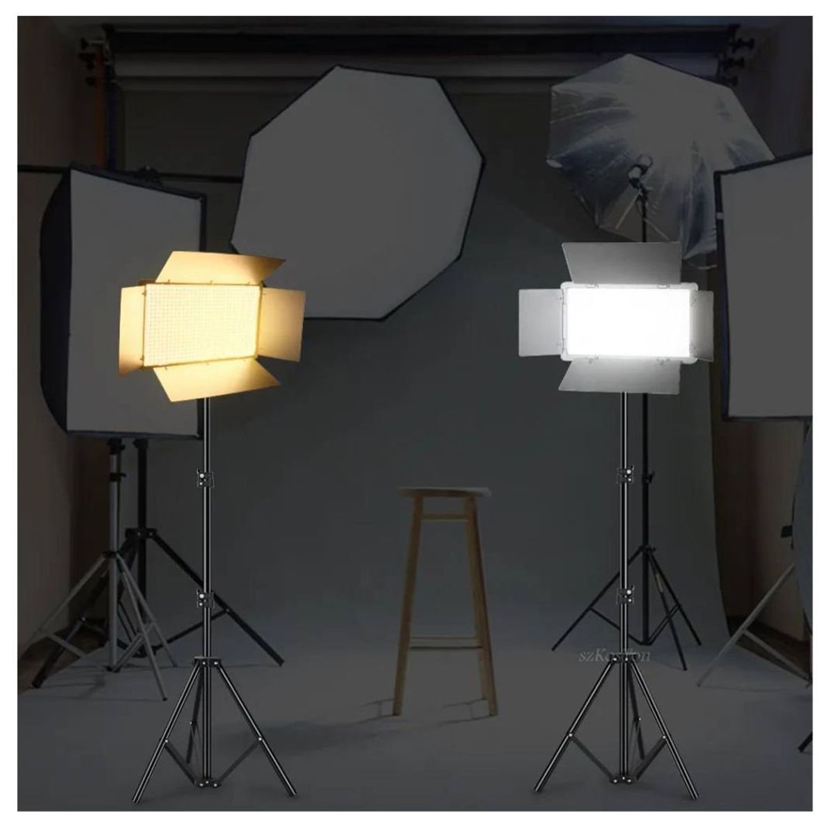 GENERICO - Par de Paneles de Luz LED para Estudio Fotografía Vídeo Foto