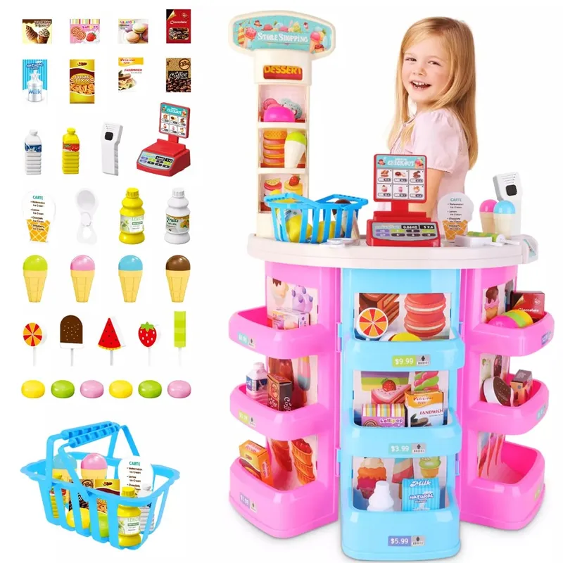 GENERICO - Juguete Set Supermercado de 45 pcs luces y sonidos