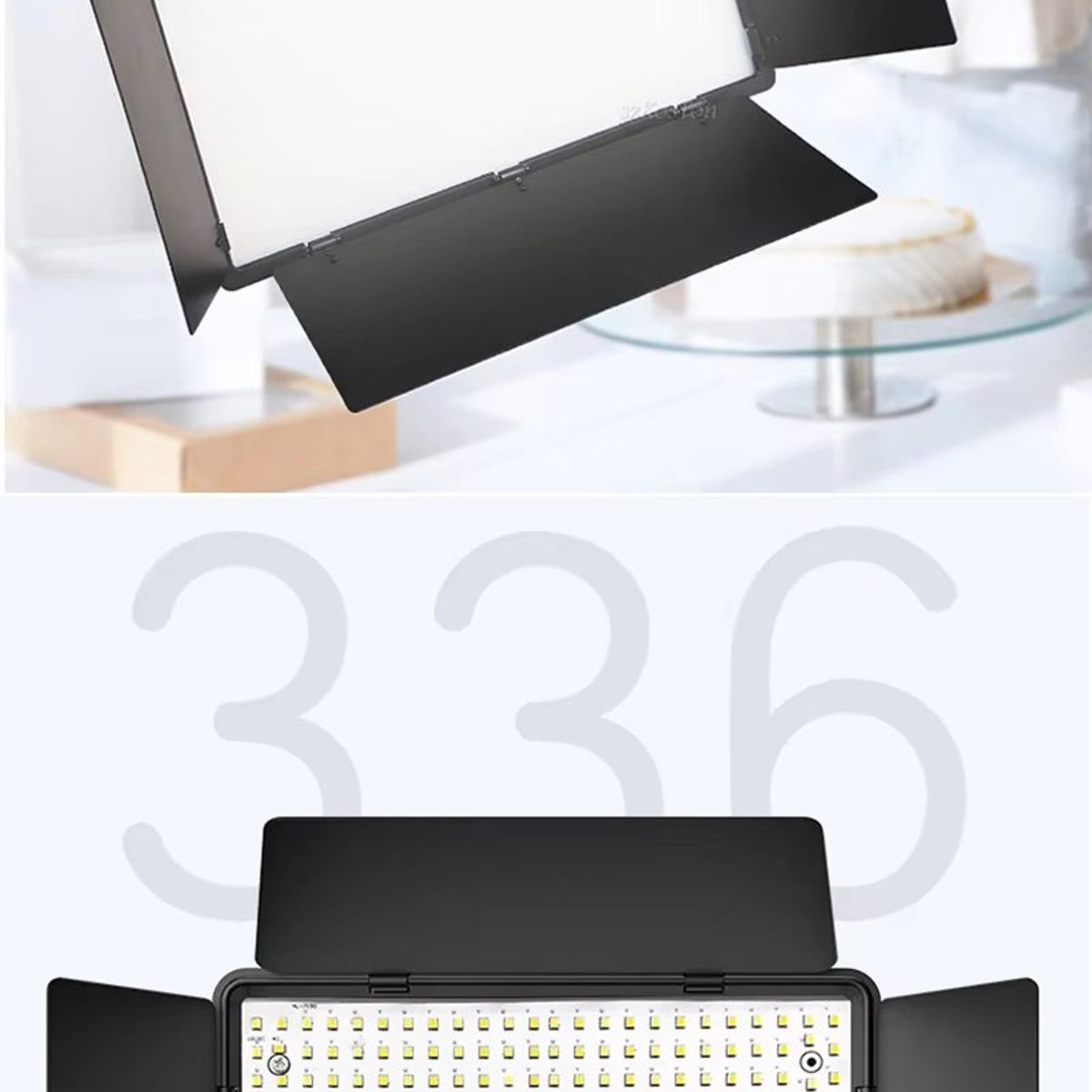 GENERICO - Par de Paneles de Luz LED para Estudio Fotografía Vídeo Foto Kit x2