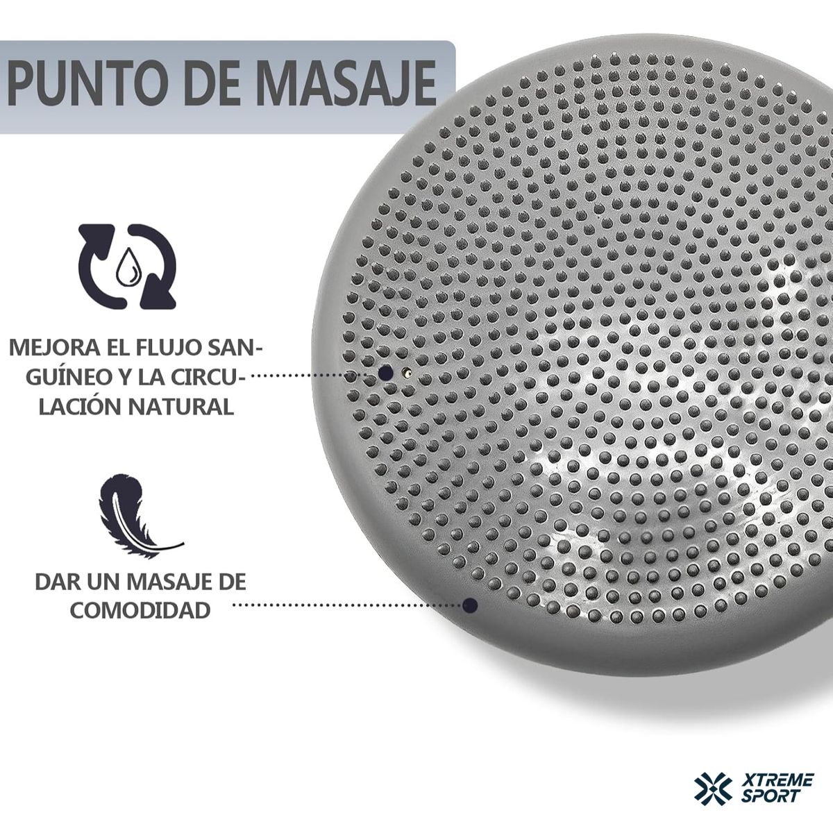 XTREME SPORT - Cojin de Equilibrio Disco para Meditación Yoga Fisioterapia