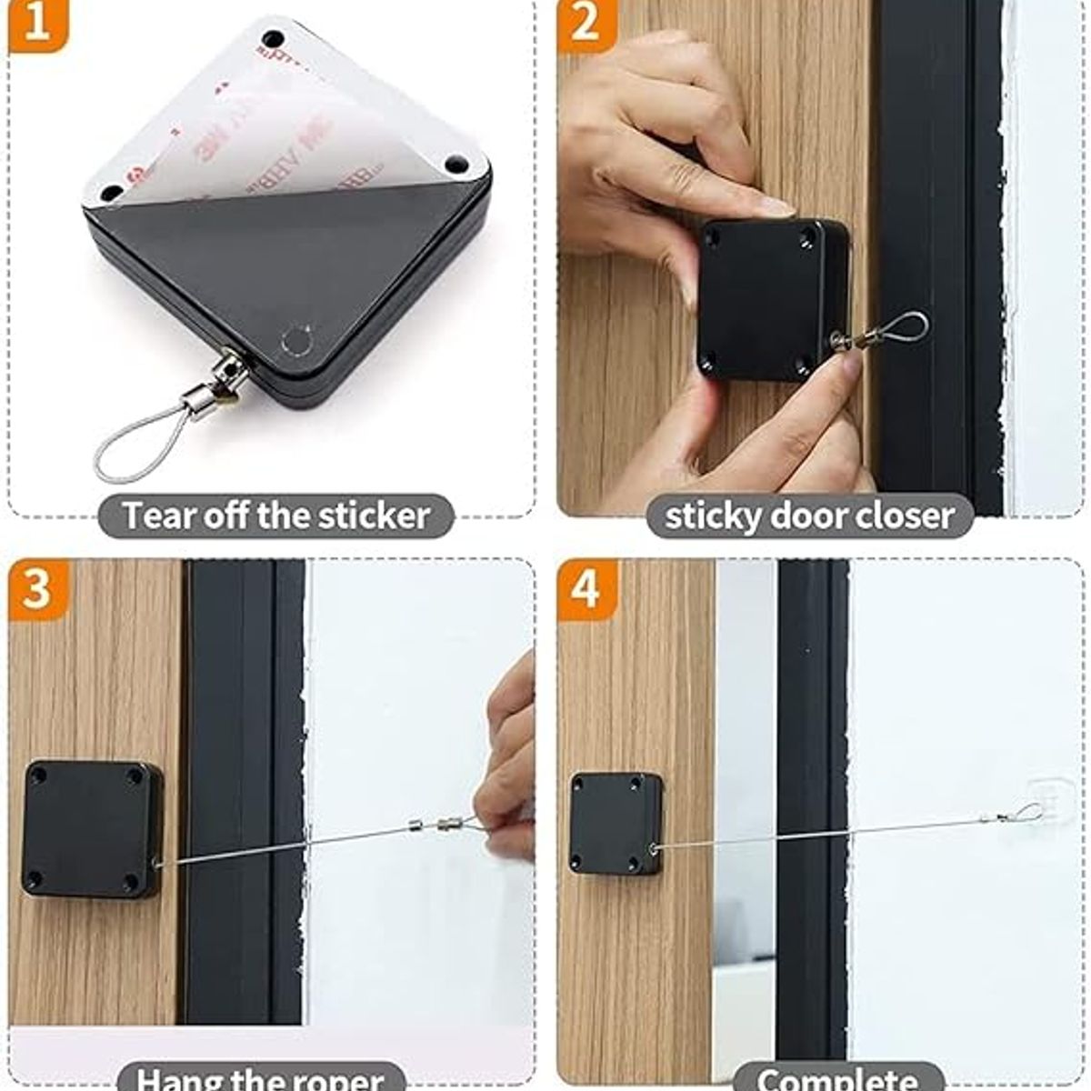 GENERICO - Cierre de puerta Automático 500G Negro