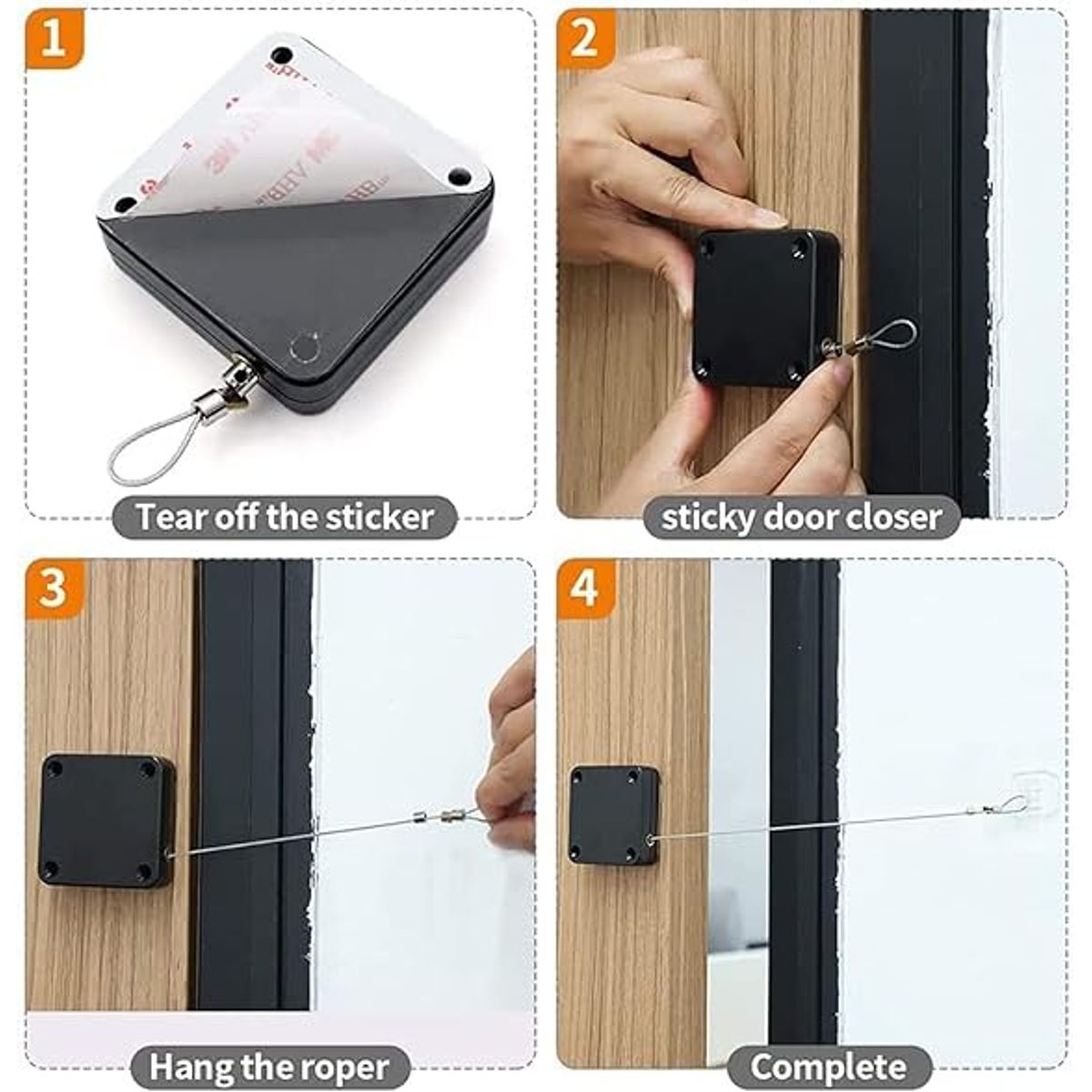 GENERICO - Cierre de puerta Automático 500G Negro