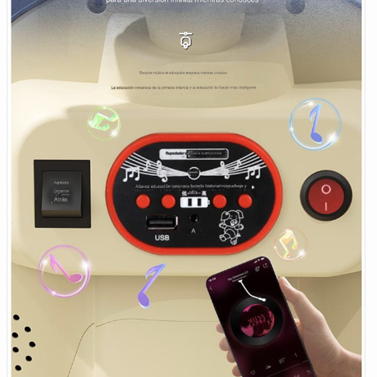 GENERICO - MOTO ELECTRICA RETRO MUSICAL LUCES CONTROL REMOTO-VERDE NIÑOS