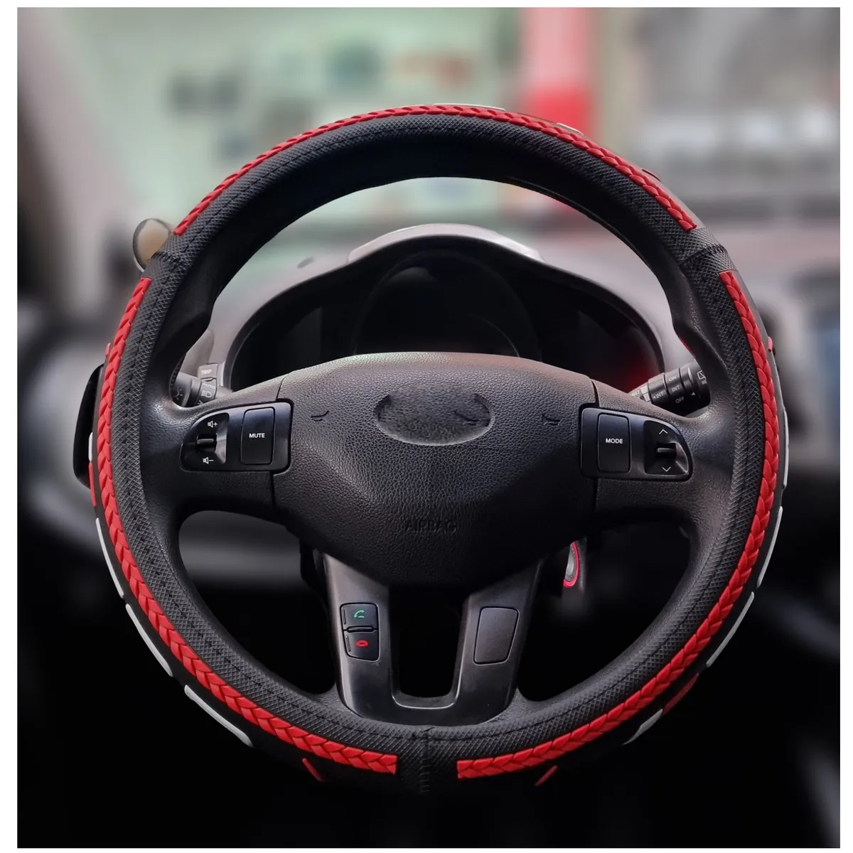 GENERICO - Funda De Volante TRD  Goma +Diseño Premiun