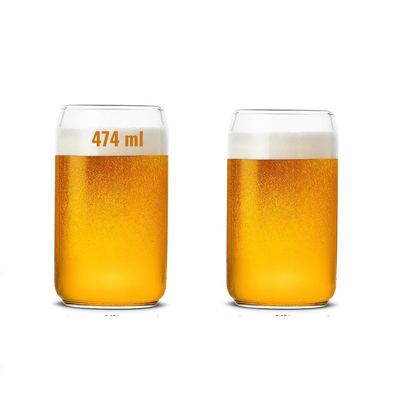 GENERICO - Vasos en Forma de Lata (Set dos unidades)   474 ml