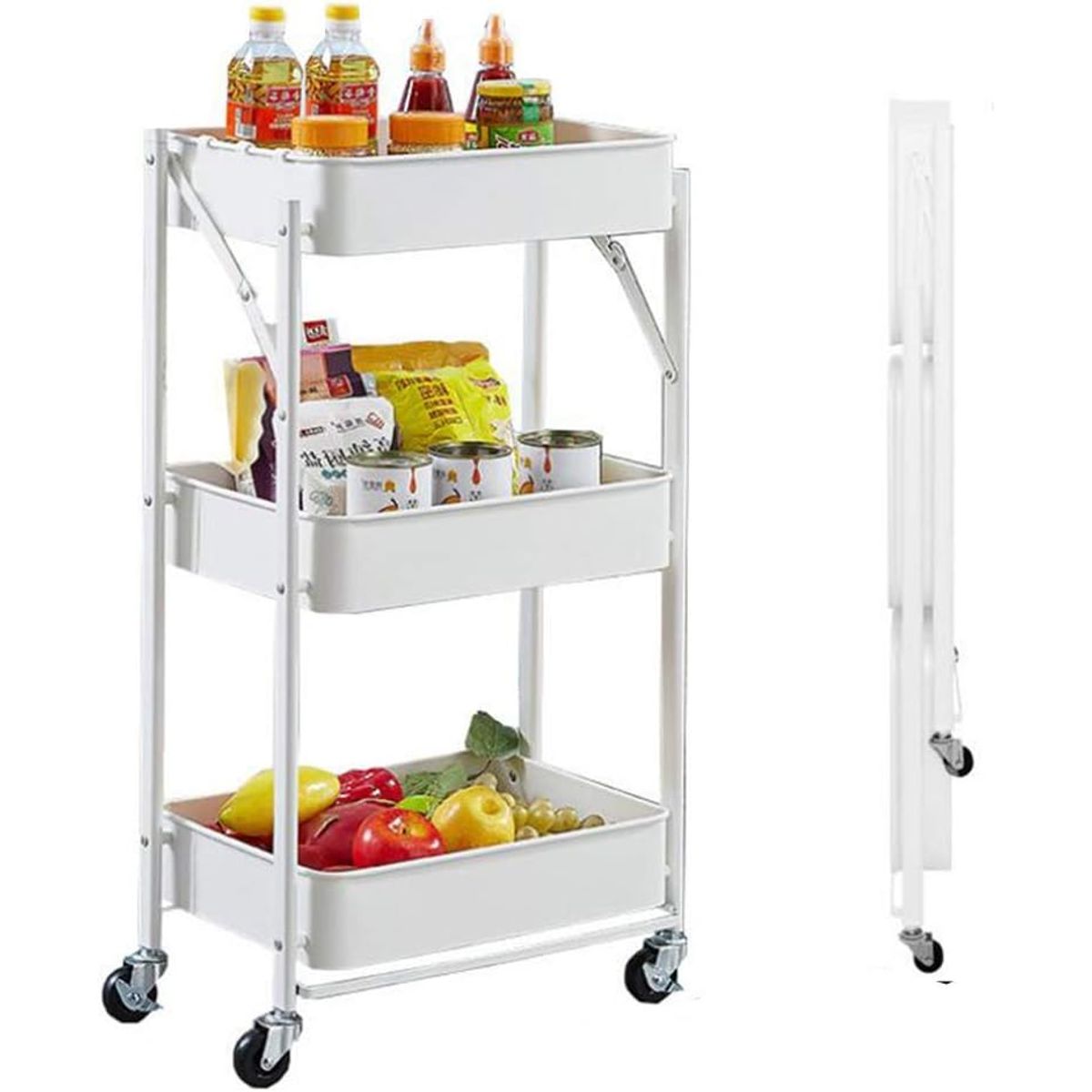 GENERICO - CARRITO ORGANIZADOR MULTIFUNCIONAL DE 3 NIVELES