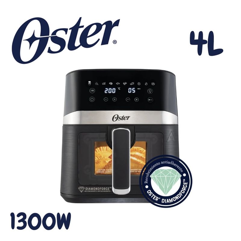 OSTER - Freidora De Aire Oster 4L Digital Ventana Y Revestimiento Diamondforce