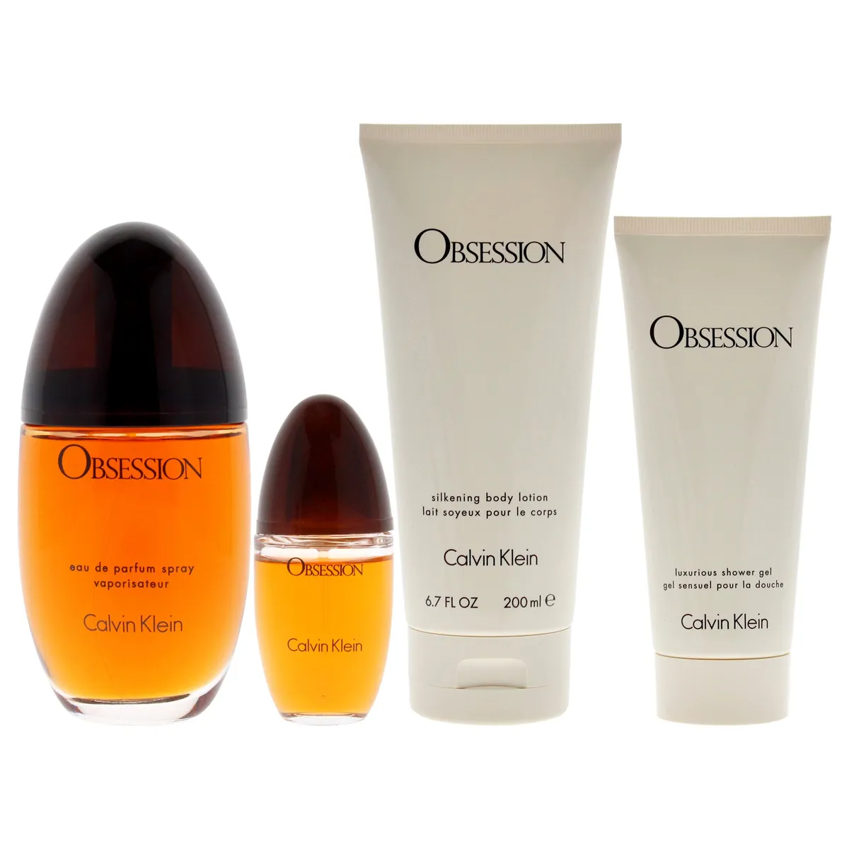 CALVIN KLEIN - ObsessionGift Set EDP100ml+EDP15ml+Gel+Loción Calvin Klein