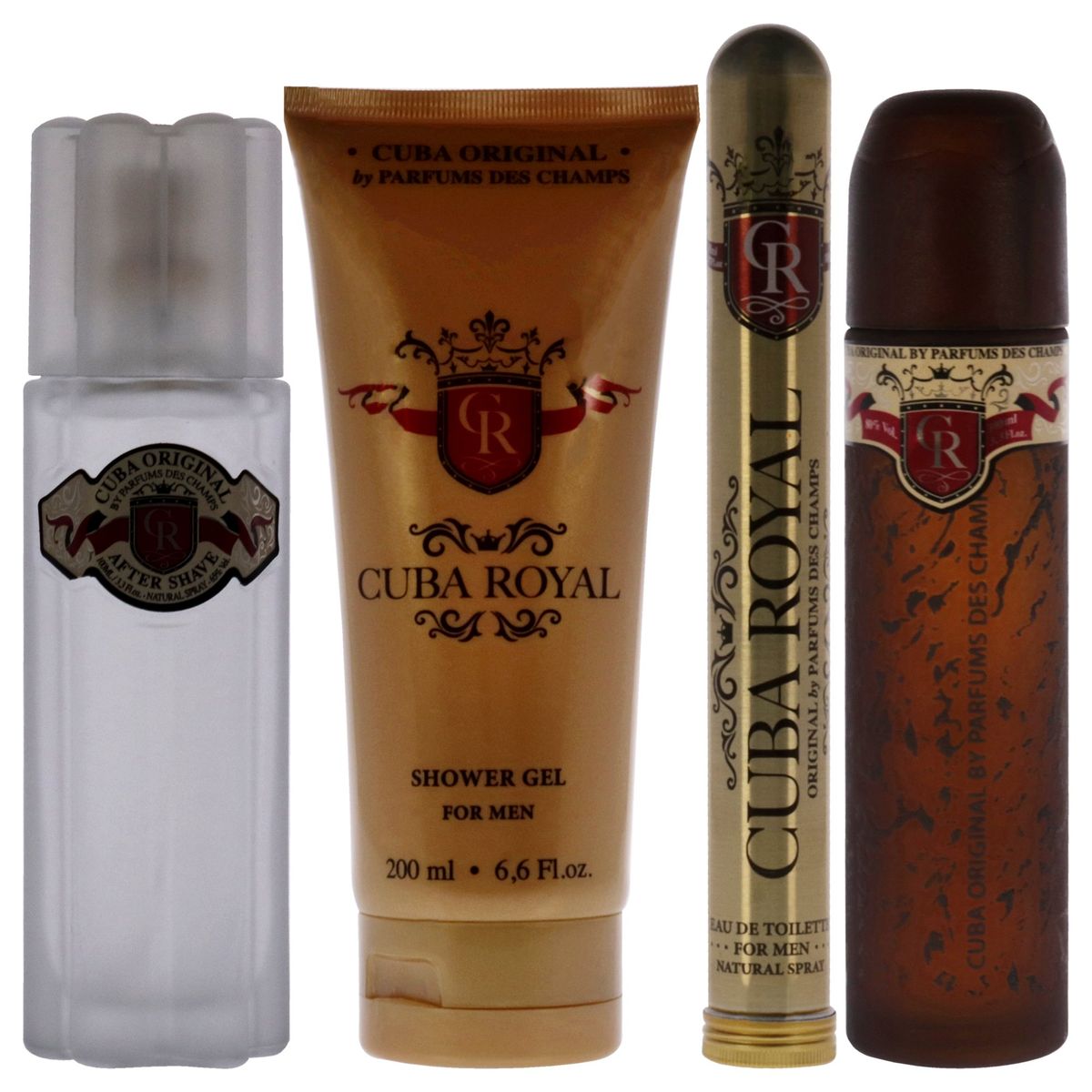 CUBA - Cuba Royal Set de 4 EDT100ml+EDT35ml+AS+Gel Gift Set Cuba