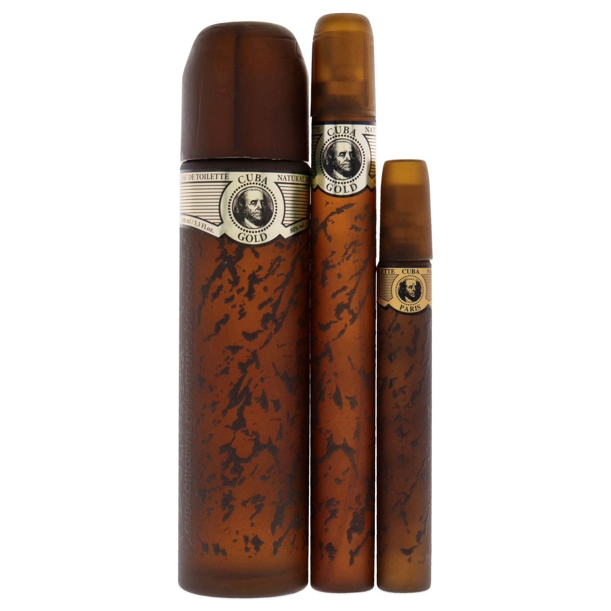 CUBA - Cuba Gold Set de 3 EDT100ml+EDT35ml+MiniEDT15ml Cuba