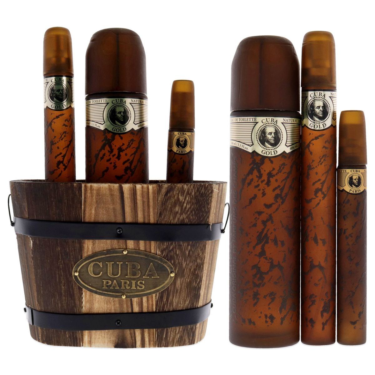 CUBA - Cuba Gold Set de 3 EDT100ml+EDT35ml+MiniEDT15ml Cuba