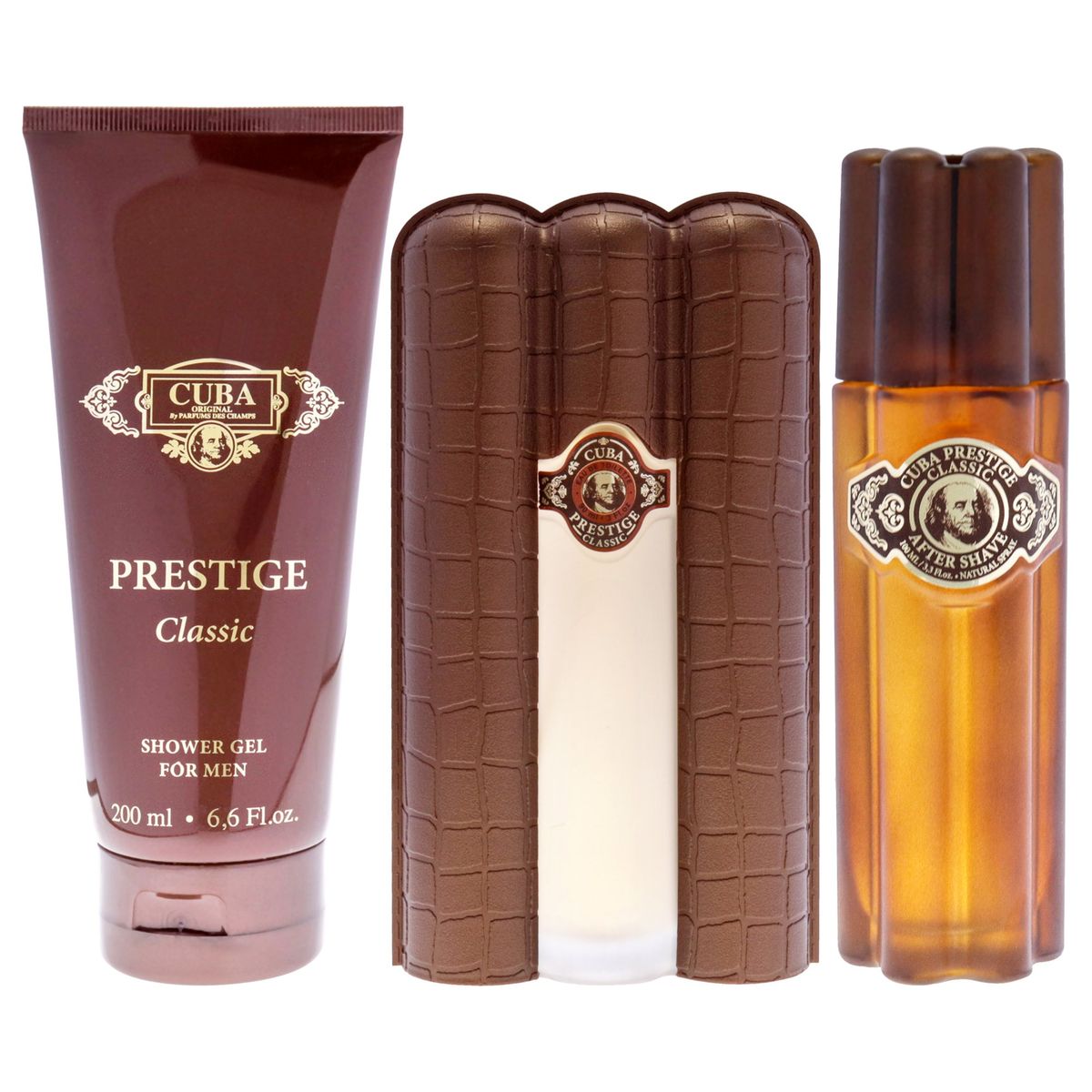 CUBA - Cuba Prestige Classic EDT90ml+Gel+AS Gift Set Cuba