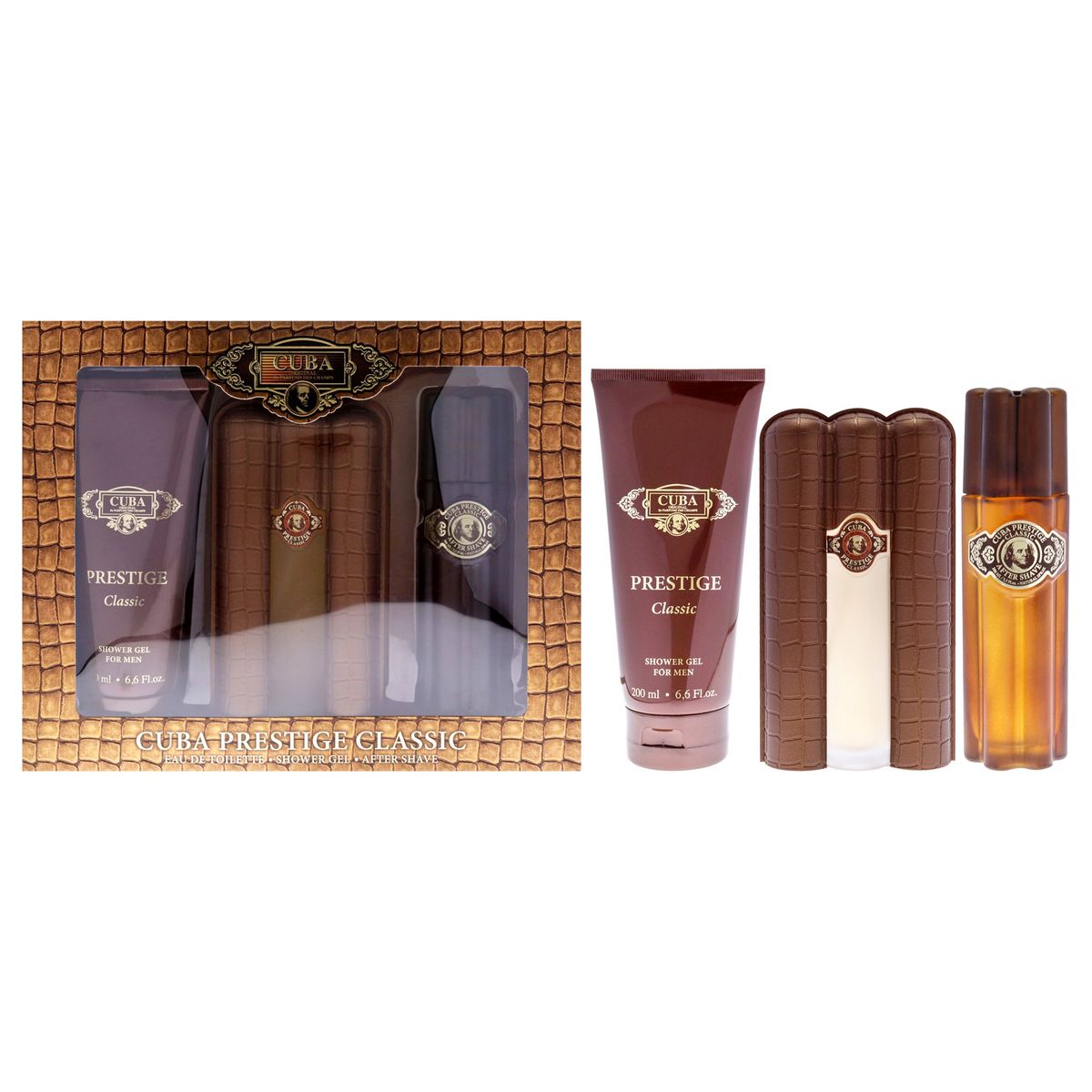CUBA - Cuba Prestige Classic EDT90ml+Gel+AS Gift Set Cuba