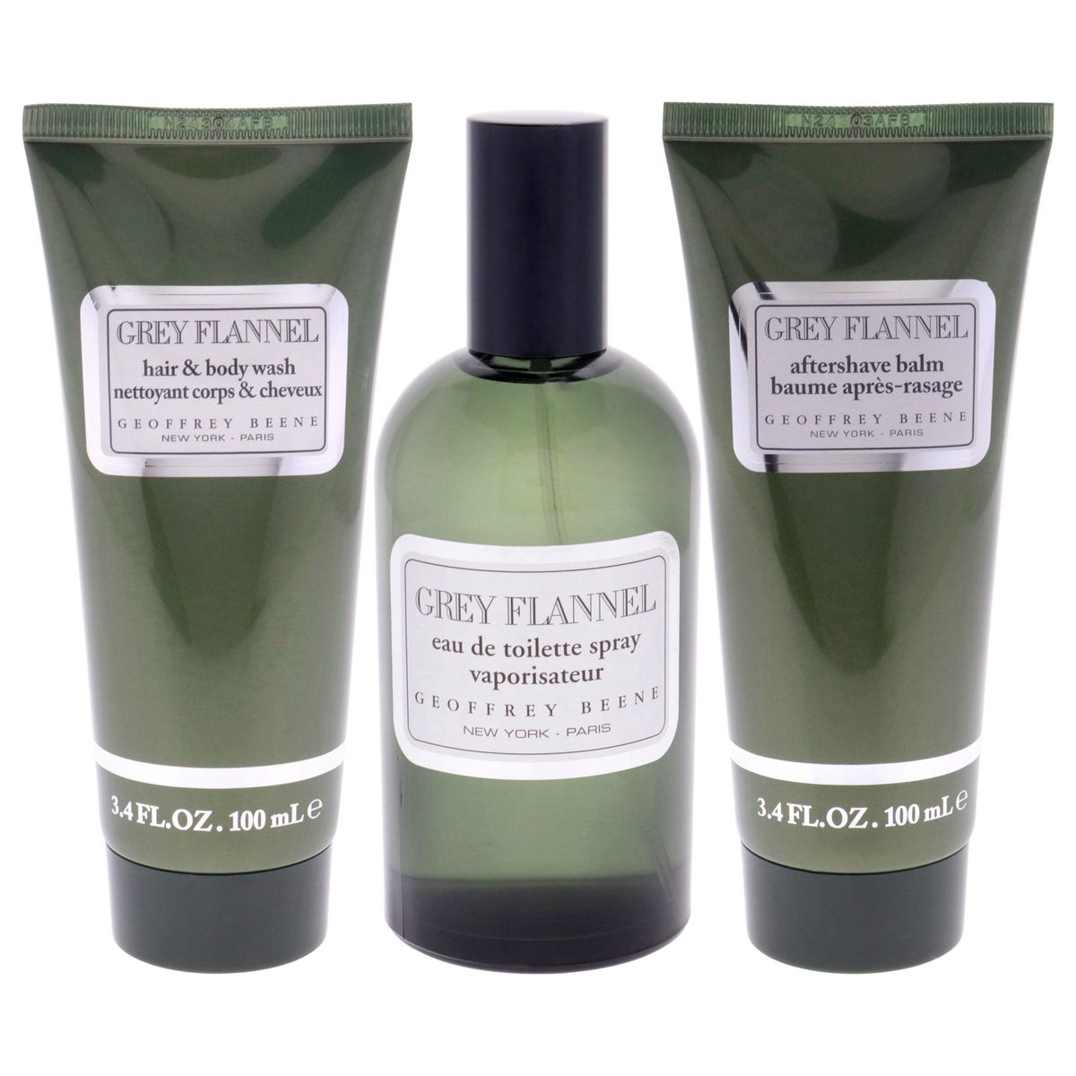 GEOFFREY BEENE - Grey Flannel Gift Set EDT120ml+Bálsamo+Gel Geoffrey Beene