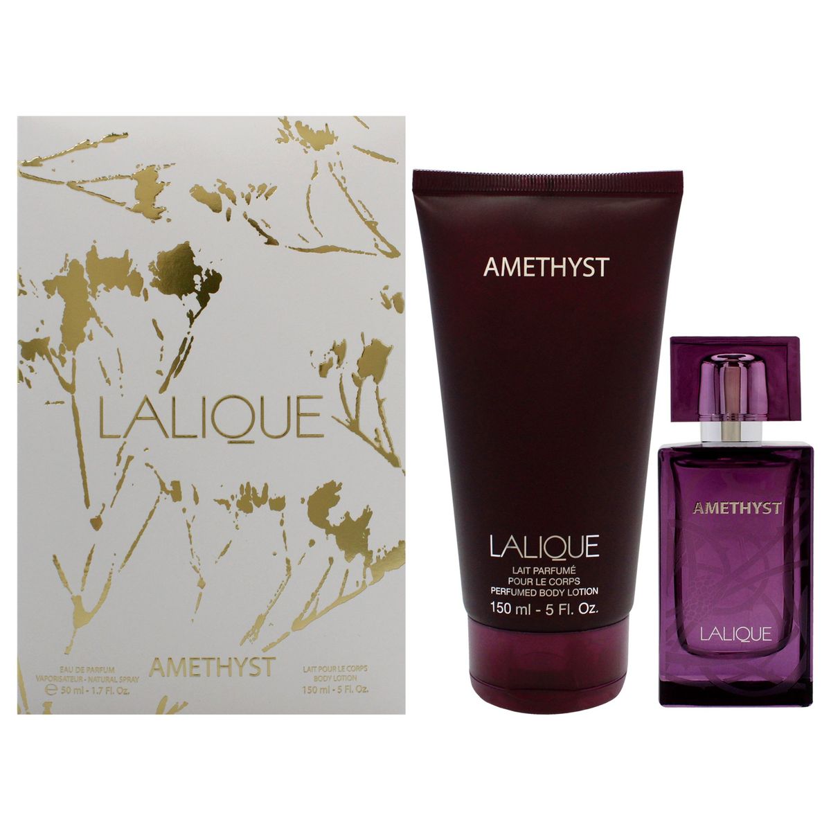LALIQUE - Amethyst Set EDP50ml+Loción Gift Set Lalique