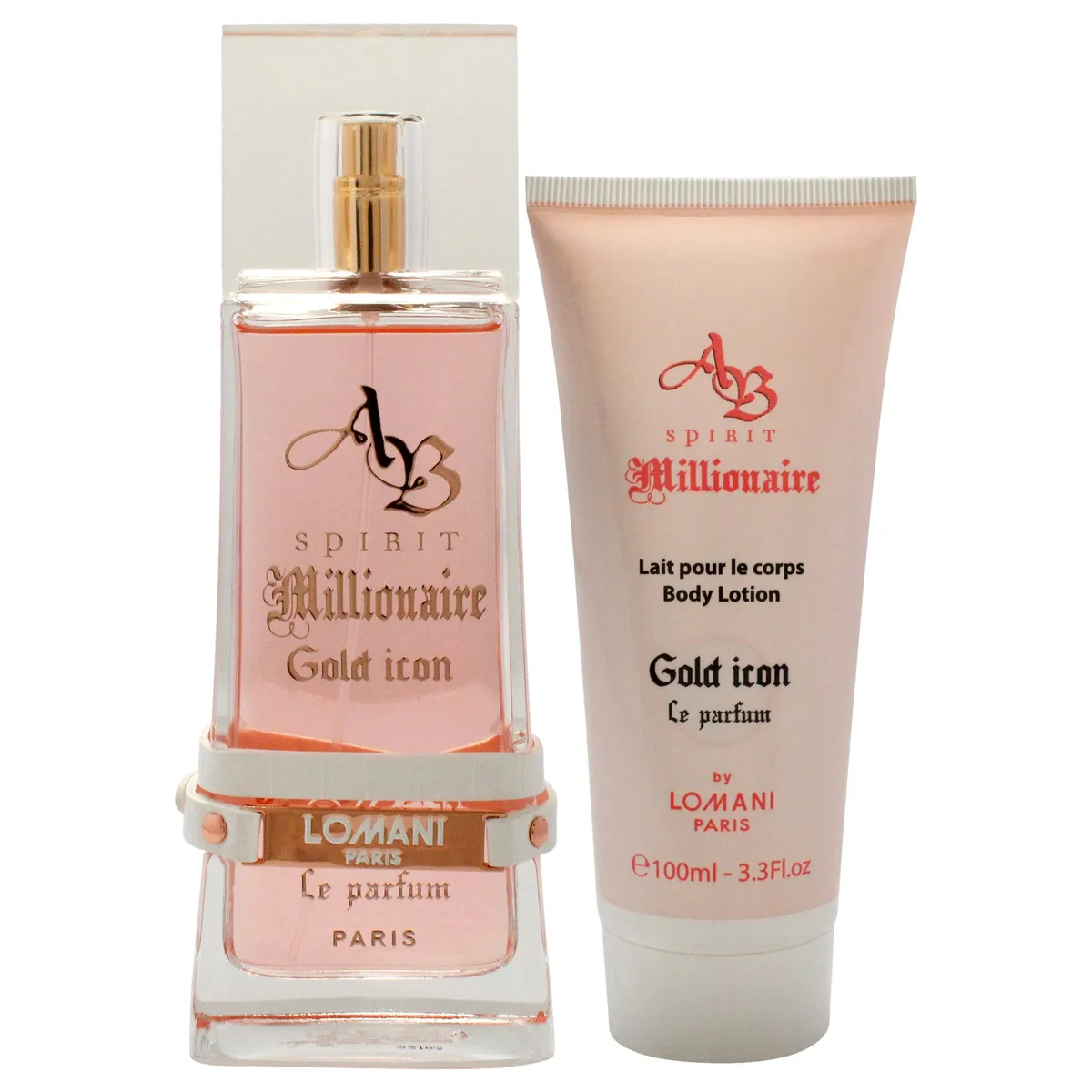LOMANI - AB Spirit Millionaire Gold Icon Set EDP100ml+Loción Lomani