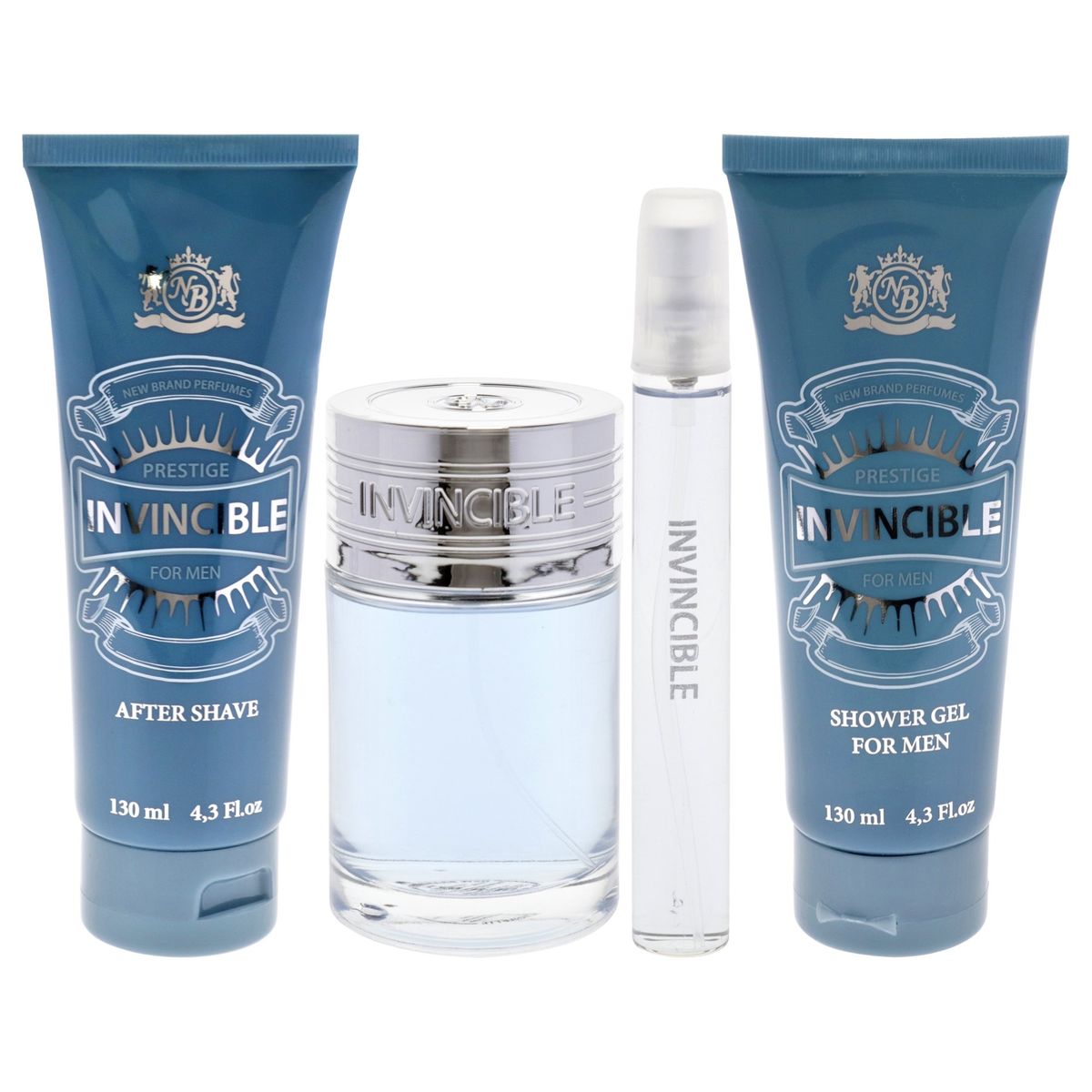 NEW BRAND - Invincible Gift Set EDT100ml+MiniEDT15ml+AS+Gel New Brand