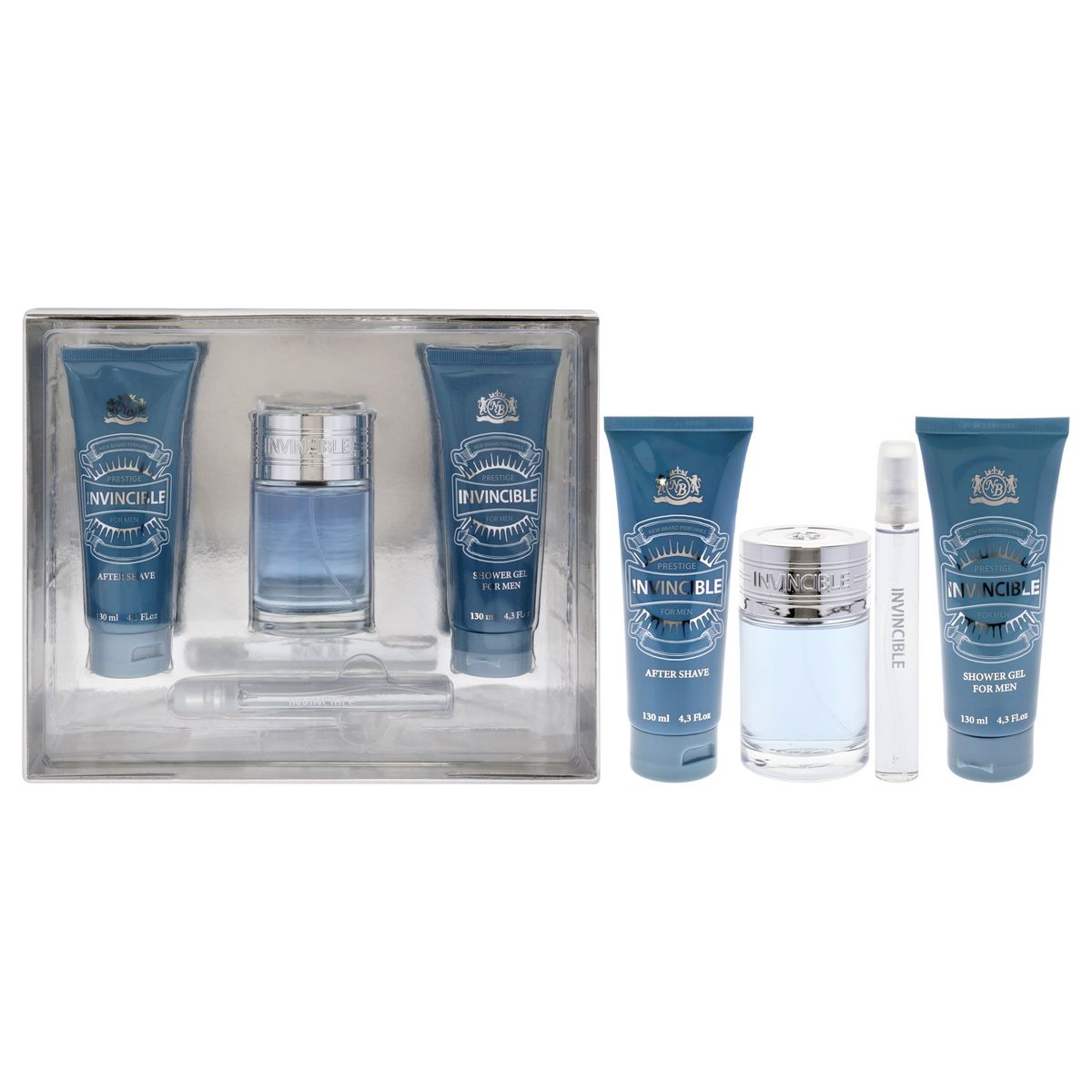 NEW BRAND - Invincible Gift Set EDT100ml+MiniEDT15ml+AS+Gel New Brand
