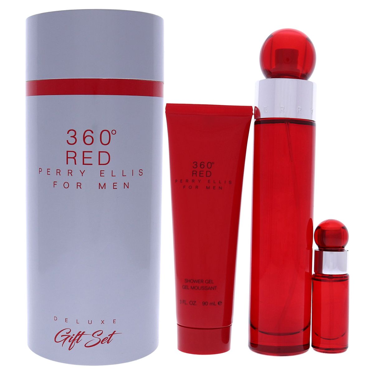 PERRY ELLIS - 360 Red Set EDT 100ml+MiniEDT10ml+Gel100ml Perry Ellis
