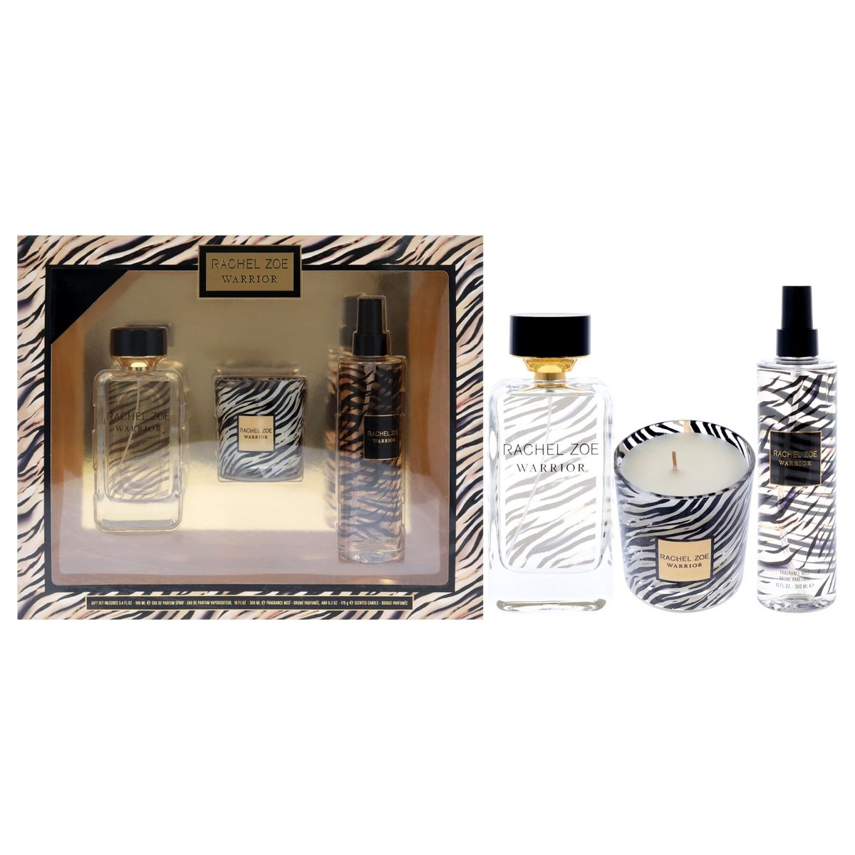 RACHEL ZOE - Warrior Gift Set EDP100ml+Spray300ml+Vela Rachel Zoe
