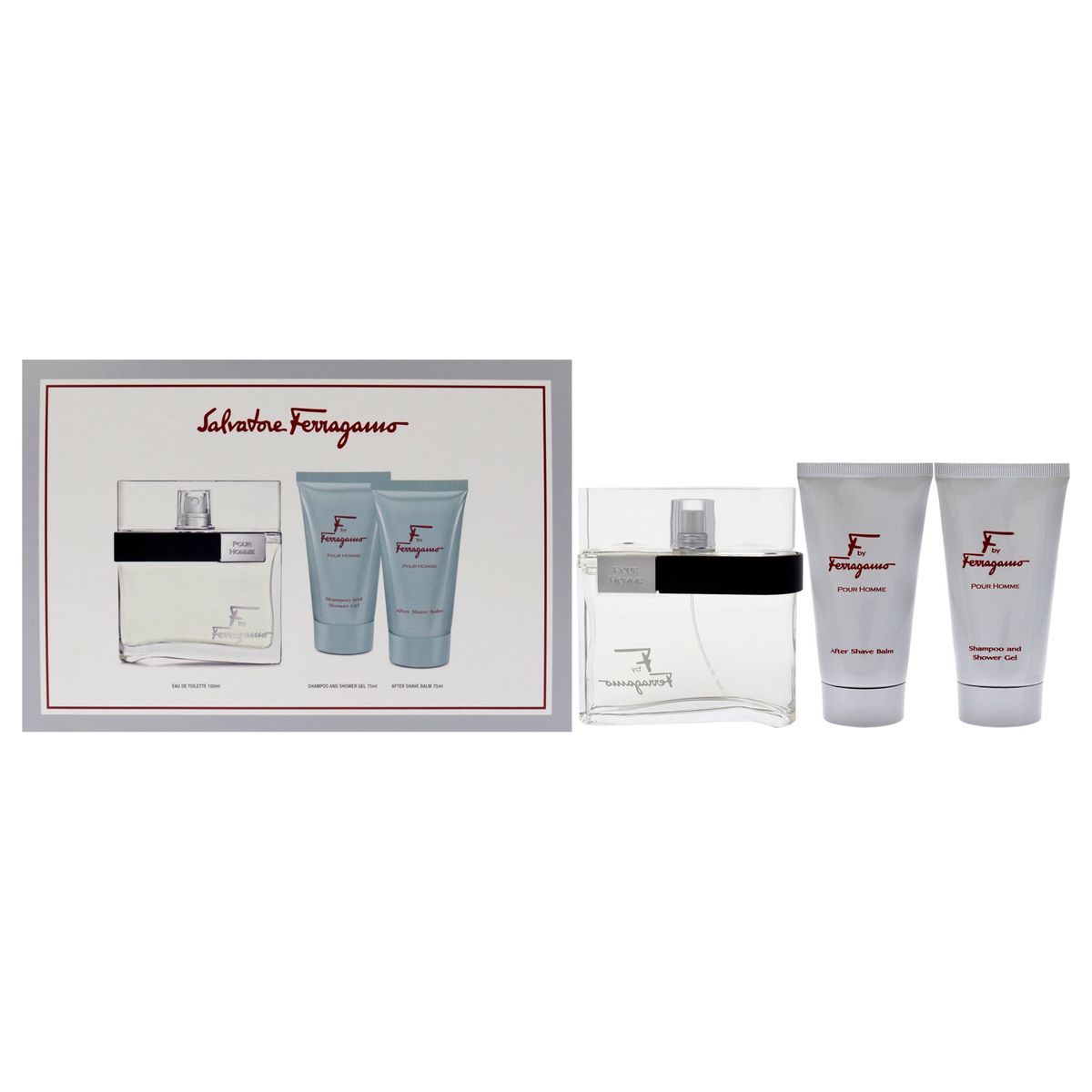 SALVATORE FERRAGAMO - F Gift Set EDT100ml+Gel de ducha+Bálsamo Salvatore Ferragamo