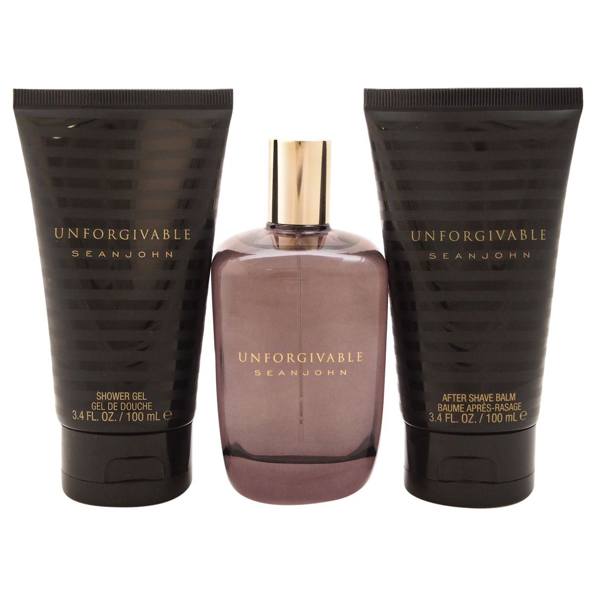 SEAN JOHN - Unforgivable EDT125ml+Gel100ml+AfterShave Gift Set Sean John