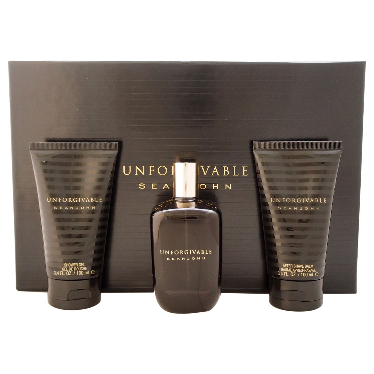SEAN JOHN - Unforgivable EDT125ml+Gel100ml+AfterShave Gift Set Sean John