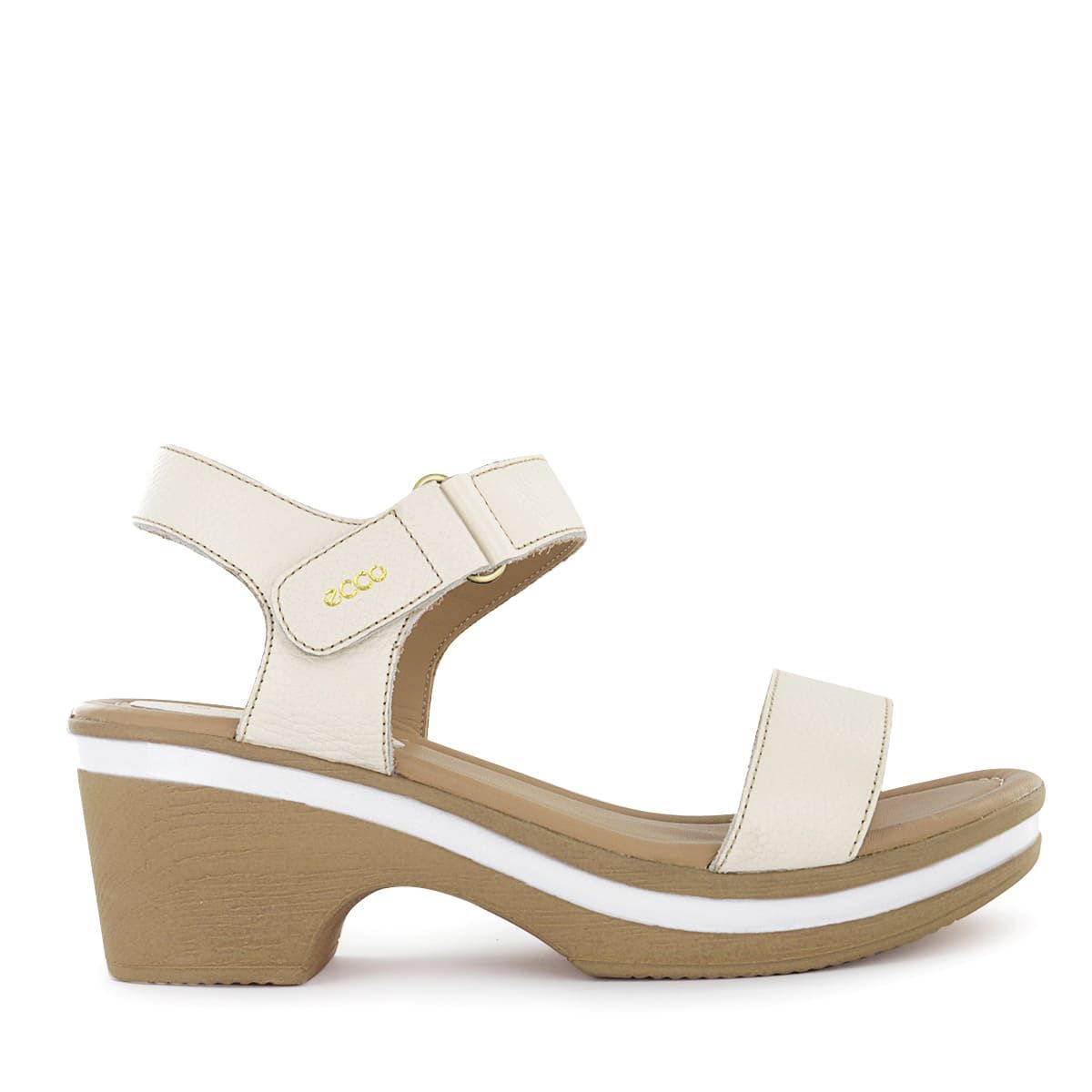 ECCO - Sandalias Mujer Ecco Alina15 Marfil Cuero Natural