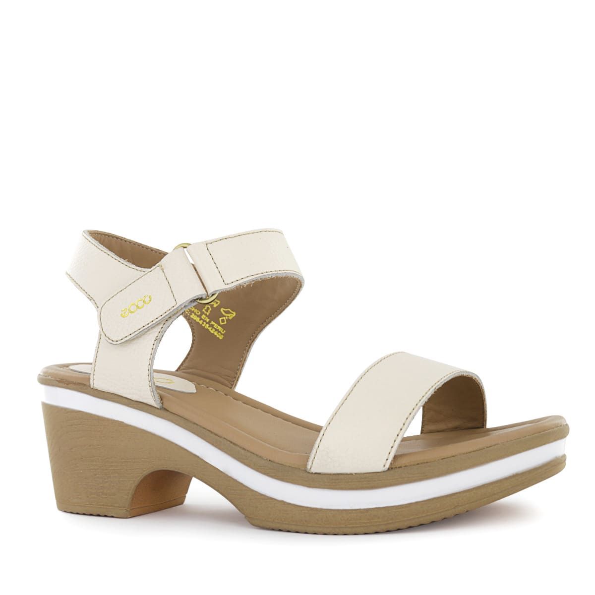 ECCO - Sandalias Mujer Ecco Alina15 Marfil Cuero Natural