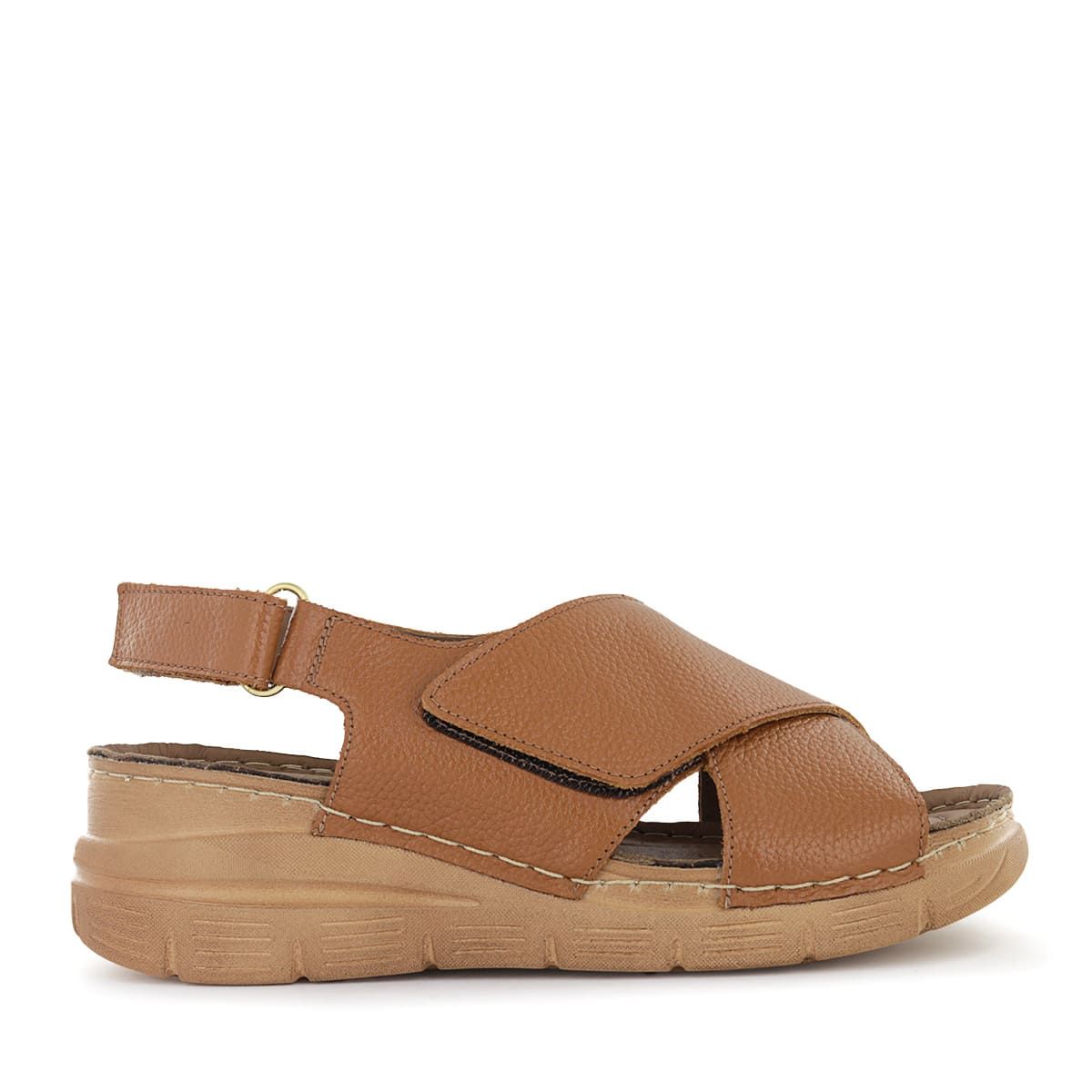 ECCO - Sandalias Mujer Ecco Muna02 Toffee Cuero Natural