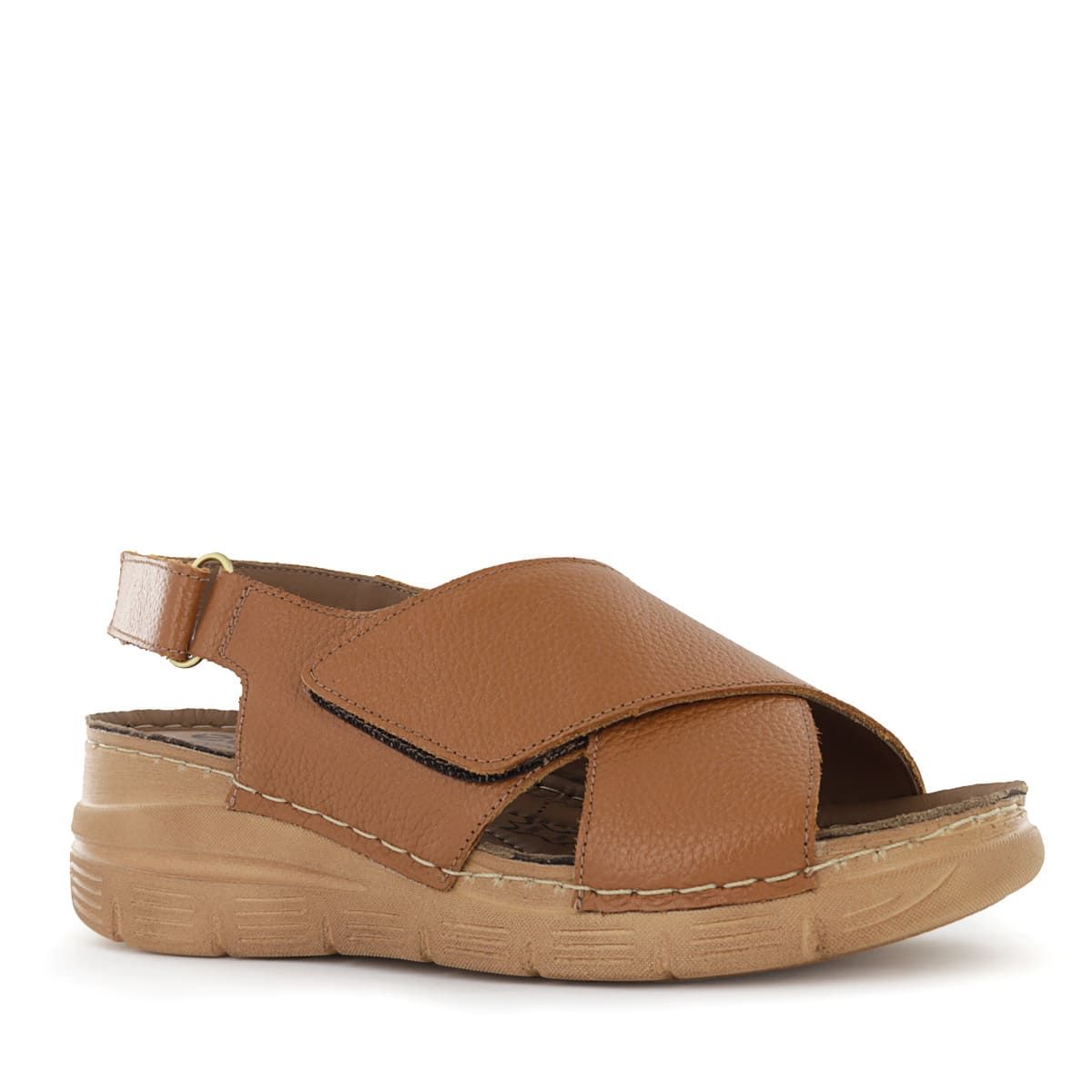 ECCO - Sandalias Mujer Ecco Muna02 Toffee Cuero Natural