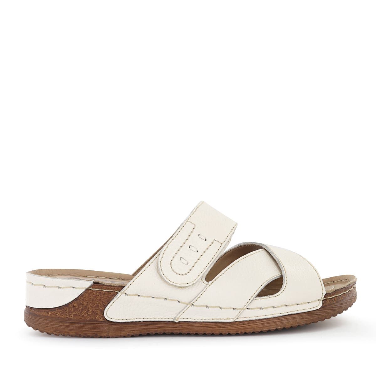ECCO - Sandalias Mujer Ecco Patty33 Marfil Cuero Natural
