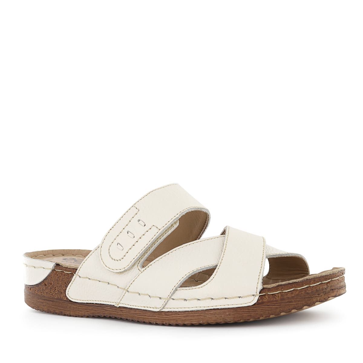 ECCO - Sandalias Mujer Ecco Patty33 Marfil Cuero Natural