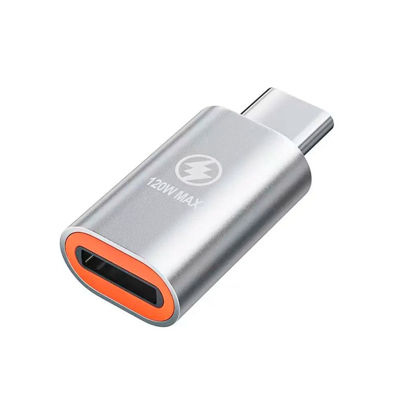 GENERICO - Adaptador PD De Lightning a Tipo C 120W Plateado